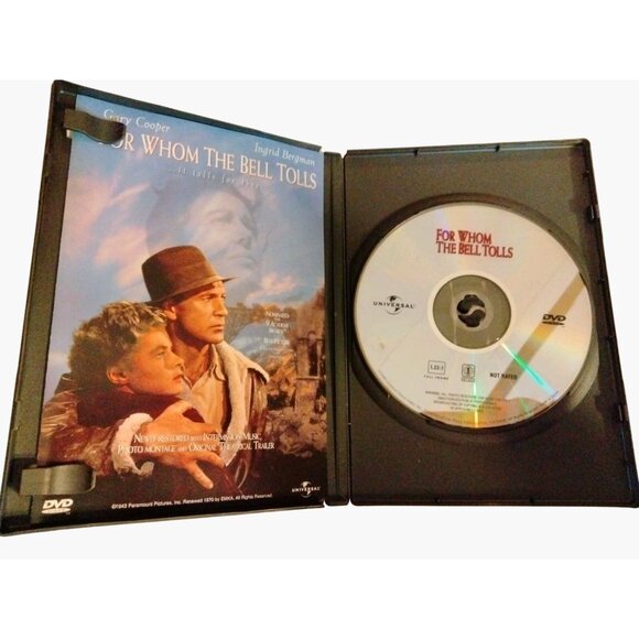 For Whom The Bell Tolls DVD Gary Cooper Ingrid Bergman Universal 1943 - Picture 3 of 6